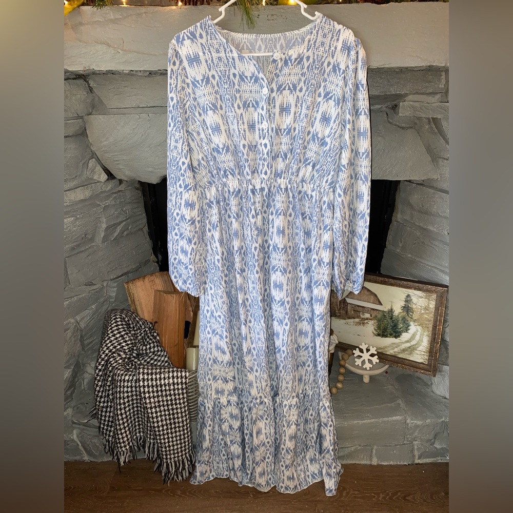 NEW Blue & White Shein Dress!